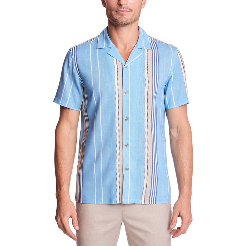 Paisley & Gray Mens  Linen-Blend Shirt